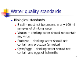 Regions and territories are required to determine the goals and expectations of various water bodies. Water Quality Standards Ppt Download