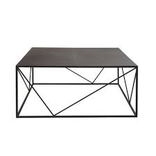 Square Black Metal Coffee Table In 2020 Coffee Table Square Black Coffee Tables Coffee Table