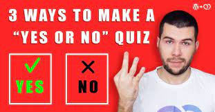 Don't miss the opportunity to boost a personal bond, set a good example and more every item on this page was chosen by a woman's day editor. 3 Ways To Create A Great Quiz With Yes No Questions On Quizterra