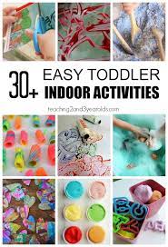 30 Toddler Indoor Activities Printable List Included Indoor Activities Indoor Activities For Toddlers Toddler Learning Activities