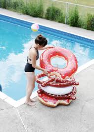 A 2 person pool float is a floating island. Diy Pool Float Holder The Merrythought