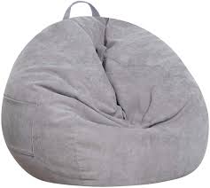 I can't believe this sewing pattern is so easy! Amazon Com Sanmadrola Stuffed Animal Storage Bean Bag Chair Cover No Beans For Kids And Adults Soft Premium Corduroy Stuffable Beanbag For Organizing Children Plush Toys Or Memory Foam Extra Large 300l Grey Kitchen