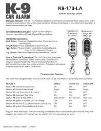Function that unlocks driver side door when unlock switch on . K9 170 La Omegarep Com Manualzz