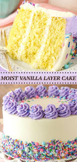The Best Vanilla Layer Cake With Vanilla Frosting Easy Recipe Recipe Fluffy Vanilla Cake Recipe Vanilla Cake Recipe Easy Cake Decorating