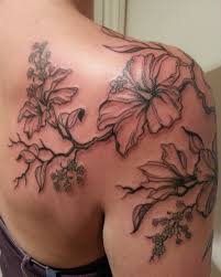 Wonderful Hibiscus Tattoo On Shoulder For Women Hibiscus Tattoo Flower Tattoo Shoulder Hawaiian Flower Tattoos