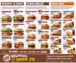 Pin Di Fast Food Menu