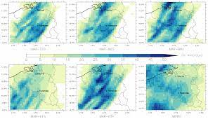 Atmosphere Free Full Text Sensitivity To Convective Schemes On Precipitation Simulated By The Regional Climate Model Mar Over Belgium 1987 2017 Html