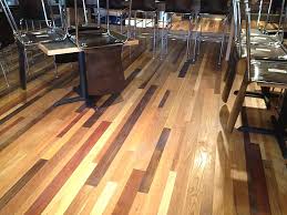 This Was A Novel Project Where Our Client Wanted A Mixed Species Hardwood Flooring Which We Produc Hickory Hardwood Floors Reclaimed Hardwood Flooring Flooring