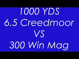 6 5 Creedmoor Vs 300 Winmag 1000 Yard Ballistics Compared