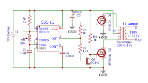 Schematic of inverter
