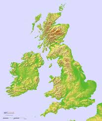 Altitude Map Of The Uk And Ireland Cartografia Mapa Geografia