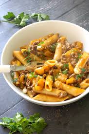 When butter melts, stir in the garlic and red pepper and stir 2 minutes, add vodka and reduce by half, add tomatoes, passata, salt, sugar, and basil, and simmer 20 minutes, then add cream and reduce heat to low. One Pot Cheesy Ground Beef Pasta My Gorgeous Recipes