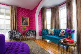 Looking For A Pink That S More Grown Up Than Pastel Pink And A Little More Hot Pink Walls Tufted Furniture Home Interior Design