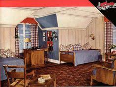 For example, this 1940s kitchen — with its lovely green cabinetry, bits of red scattered about the room and that fantastic linoleum floor — is just calling me to come inside and spend an afternoon. 90 1940s Bedroom Ideas 1940s Bedroom Bedroom Vintage Vintage Decor