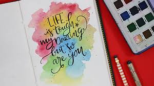 Modern Calligraphy Watercolors Paint With Me Youtube Discovering a career in character art.