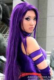 Yaya Han Yaya Han Als Psylocke Dahasn Cosplay Woman Cosplay Purple Hair