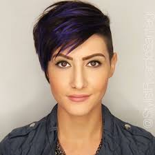 Image Result For Pictures Of Dark Brown Pixie With Pink Streaks Short Hair Styles Short Pixie Haircuts Short Asymmetrical Haircut