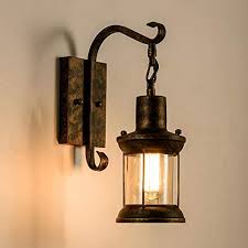 Gladfresit Vintage Wall Lights Oil Rubbed Bronze Rustic Wall Sconces Lighting Fixture Glass Shade Industrial For Indoor Farmhouse Goals
