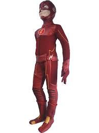 Kids Children The Flash Barry Allen Cosplay Halloween Costume Full Set Dc Comics Justice League Superhero Flash Suit Outfit Xmas Birthday Gift Toys Deluxe Halloween Costumes Super Hero Outfits Flash Halloween