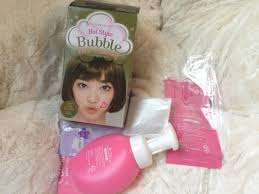 My first post for this year is not about my recent food adventure, nor a list of my new year's resolution. Review Hot Style Bubble Hair Colouring Gr 07 Khaki Brown My Ladie Z