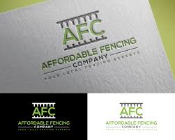 How much does it cost to install fencing? Logo Design Contest For Affordable Fencing Company Afc Hatchwise