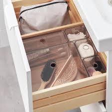 Godmorgon Kasse Med Lag Saet Med 5 Rogfarvet 24x20x10 Cm Ikea Diy Bathroom Storage Ikea Godmorgon Ikea