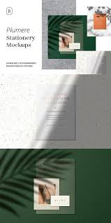 Plumere Animated Stationery Mockups Stationery Mockup Graphic Design Resources Design