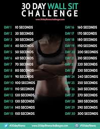 30 day wall sit challenge health fitness 30 day