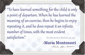 Sometimes we all feel like we're just going through the motions. Repetition In The Montessori Environment Namc Montessori Teacher Training Blog