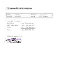 Java anima darmaja one stop business and it solution jl. Slip Gaji
