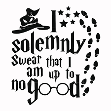 I Solemnly Swear That I Am Up To No Good Sticker Pin On Moon Flower Creations