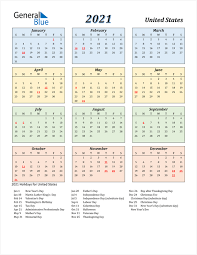 Version for the united states with federal holidays. 2021 Calendar United States With Holidays