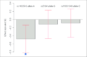 Bar Chart Depicting Effect Size And Standard Error Se For