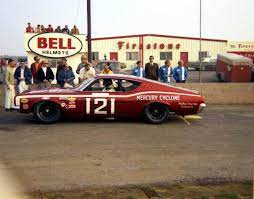 Vintage racing photos from 1960s, 1970s, and 1980s nascar, formula 1 and others. Dan Gurney Riverside 1969 Wood Brothers Mercury Nascar Race Cars Nascar Cars Old Race Cars