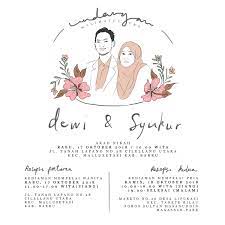 Simple Digital Wedding Invitation Undangan Pernikahan Tema Pernikahan Pernikahan