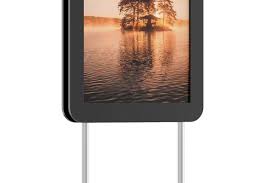 Digital Kiosk Mockup Half Side Vie In 2020 Digital Kiosk Mockup Cool Artwork