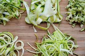 Peel 2 to 3 swipes on one side and then turn the zucchini a quarter turn and repeat peeling a few passes. 5 Ways To Make Zucchini Noodles Fablunch