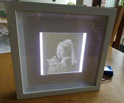 Lithophane With Ikea Ribba Frame And Led Lighting Ikea Ribba Frames Ribba Frame Frame