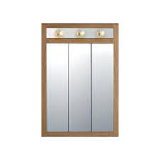 Shop our best selection of surface mount medicine cabinets at hayneedle, where you can buy online while you explore our room designs and curated looks for tips, ideas & inspiration to help you along the way. Magick Woods Elements Bellewood 24 W X 35 1 2 H Golden Oak Medicine Cabinet With Lights At Menards