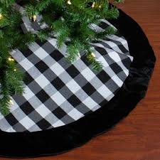 Get the best deals on black tree skirt and save up to 70% off at poshmark now! Northlight 48 Black And White Plaid Round Christmas Tree Skirt In 2020 Black Christmas Tree Decorations Black Christmas Trees Buffalo Plaid Christmas Decor