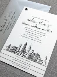 Madison Booklet New York Skyline Wedding Invitation Sample Etsy Wedding Invitations Nyc Wedding Invitation Samples Skyline Wedding