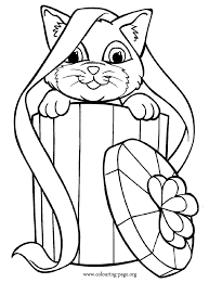 More 100 images of different animals for children's creativity. Christmas Cat Coloring Pages Coloring Home