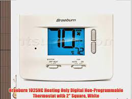 To reset your braeburn thermostat, locate the reset button on the front or side of the unit. Braeburn 1025nc Heating Only Digital Non Programmable Thermostat With 2 Square White Video Dailymotion