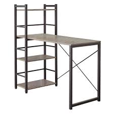 Shop wayfair.ca for bookcases to match every style and budget. Tina Modern Gray Desk Bookshelf By Unique Eurway