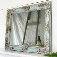 Blue Farmhouse Decor Antique Vanity Mirror French Country Antique Vanity Mirrors Farmhouse Mirrors Custom Mirrors