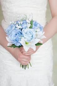 Baby blue and white wedding bouquets. Blue White Bridesmaid Bouquet Small Bridal Bouquet Light Blue Bridesmaid Bouquet White Bouque Bridal Bouquet Blue Small Bridal Bouquets White Bridal Bouquet