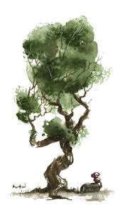 You Know It S Funny This Tree Is The Perfect Example Of Why I Need To Do Abstract In Case You Don T S Bonsai Tree Painting Watercolor Trees Watercolor Tree