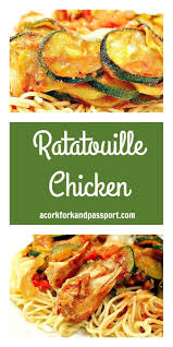Ratatouille Chicken A Zesty And Flavorful Chicken Dish With Zucchini Summer Squash To In 2020 Ratatouille Recipe With Meat Ratatouille Recipe Chicken Pasta Recipes