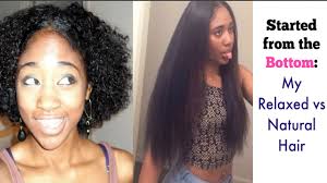 However, it is still possible to maintain healthy hair with these services, as long as you're working with a professionally trained stylist. Relaxed Vs Natural Hair Chemical Heat Damage Youtube