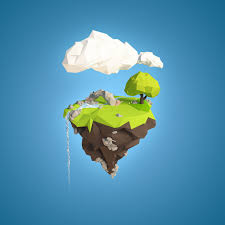 Floating Island 3d Model In 2020 Floating Island 3d Model Floating